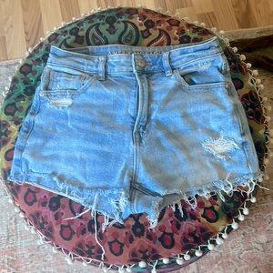 American Eagle Denim Cutoff Shorts— hand cut and frayed.